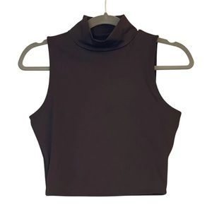Mock-Neck Compression Bodycon Top
